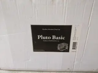 Foldbart transportbur i sort metal