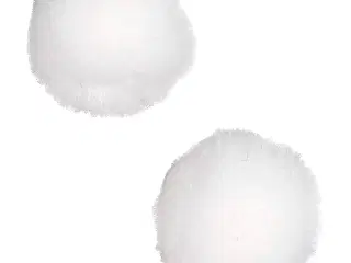 Pomponer, diam. 20 mm, hvid, 100stk./ 1 pk.