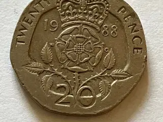 20 Pence England 1988