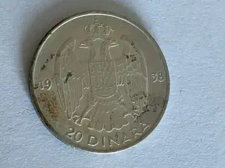 20 Dinara 1938 Yugoslavia