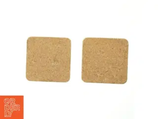2 Bordskånere med klinker og kork (str. 19,5x19,5 cm)