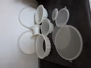 Tupperware - Komplet Jello-ring, kabaretfad m.m.