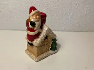 Julemand på tag med skorsten