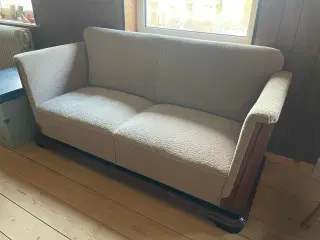 sofa i mahogni