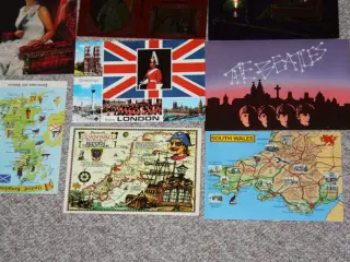 55  Postkort fra 80-erne England  Brugt 