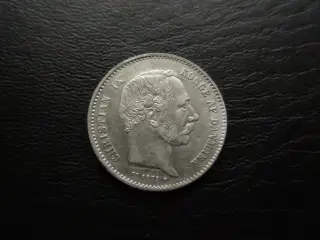 1 krone 1875 sølv kv. 1+