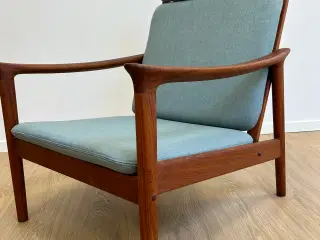 Lænestol Loungestol i massiv Teak