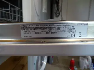 Siemens Bordopvaskemaskine