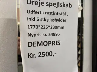 Dreje spejl skab 