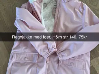 H&m regnjakke med foer / fór