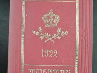 almanach de gotha 1922 - genealogique, diplomatiqu