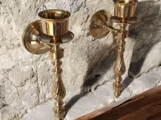 Lysestager i messing