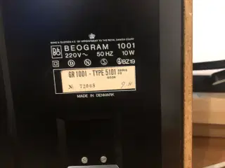 Beogram 1001