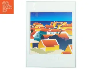 Indrammet bybillede af Skagen (str. 41 x 30 cm)