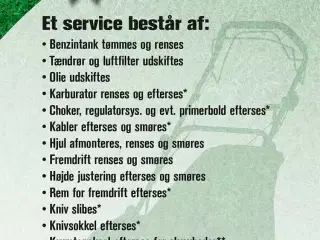 VinterService til din plæneklipper