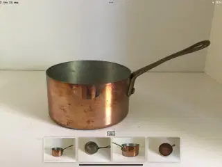 Lille kobbergryde smørsmelter 