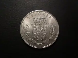 5 kroner 1964 delvist møntskær