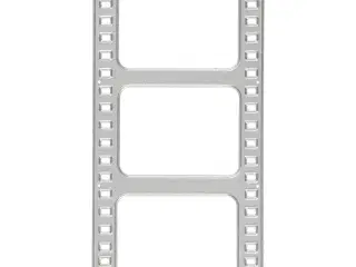 Skæreskabelon, filmstribe, str. 64x131 mm, 1 stk.