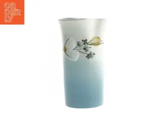 Fajance Vase med blomstermotiv fra Royal Copenhagen (str. 18 cm)