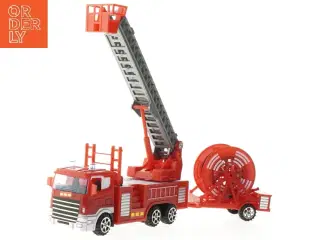 Legetøjs brandbil med stige (str. 10x30x6 cm)
