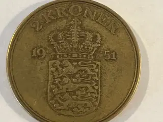 2 Kroner Danmark 1951