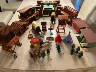 Cowboy huse og soldater