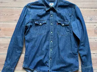Mørkeblå Levi's cowboy skjorte i M
