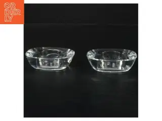 Sæt af glaslysestager (str. 9x7,5 cm)