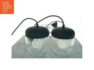 Lamper med glaskuppel (str. 16 x 13 cm)
