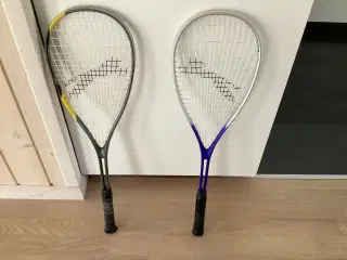 2 fine Slazenger squash ketsjere inkl. tasker