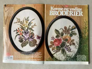 Mønstre: 7 påske-/forårsbroderier, 2-sidet møn.ark