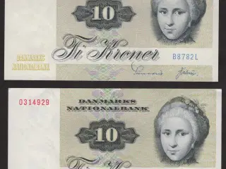 Danmark 2x10 kroner B8 1978