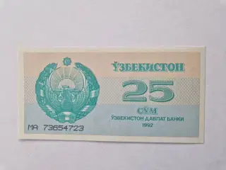 25 So'm Uzbekistan 1992