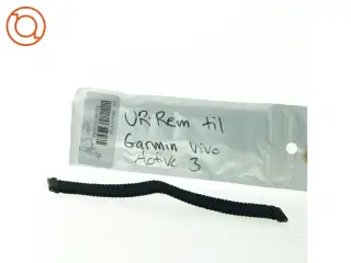 Sort vævet urrem til Garmin (str. 20 mm og 16 cm)