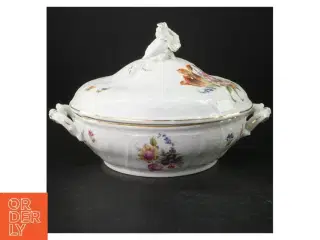 Porcelænssuppegryde med låg fra H&C (str. Ø 22,5 cm)