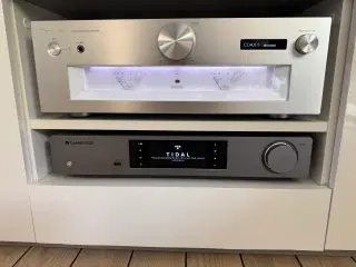 Technics forstærker, Cambridge Musikstreamer+højt.