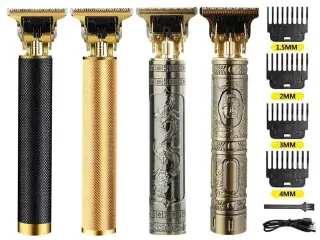 4 stk. Hårtrimmere med opladeligt batteri.