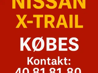 Nissan X-TRAIL KØBES