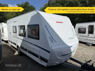 2022 - Dethleffs C'joy 480 QLK   Rigtig fin let lille let køjevogn med god plads fra Hinshøj Caravan A/S
