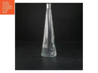 Glasvase med metalkant fra Rosendahl (str. 34x10 cm)