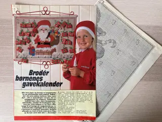 Broderimønster: Julekalender - Julemand i skorsten