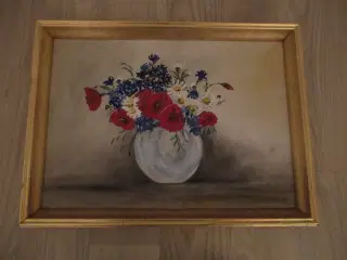 Maleri med blomstermotiv