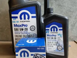 MOPAR 5W-20 motorolie + oliefilter MO-090
