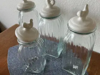 Fine opbevaringsglas