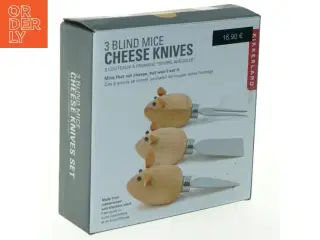 3 Blind Mice Osteknive Sæt fra Kikkerland (str. 16x5 cm)