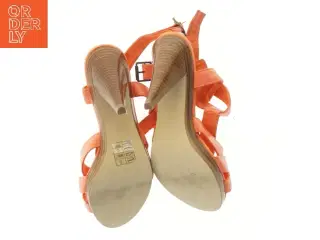 Orange sandaler med stilet hæl fra H&M (str. 38 )