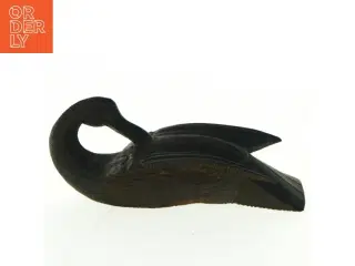 Træskulptur af and (str. 14 cm)