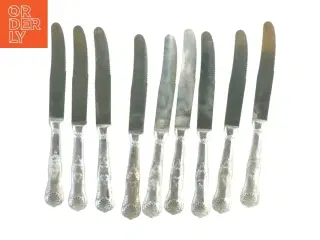 Sæt af 10 vintage knive (str. 23 cm)