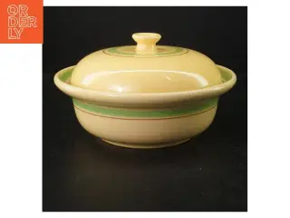 Retro Gul suppeterrin med låg Viva fra svenskeGefle (str. Ø. 22,5 cm)