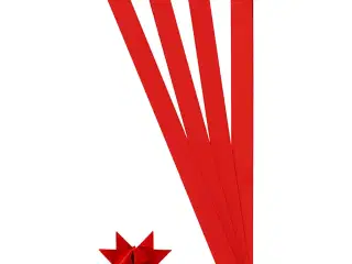 Røde Stjernestrimler - 100 stk. til Festdekoration